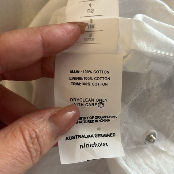 Nicholas eyelet floral print ruffle maxi dress, US4 - Picture 16 of 16